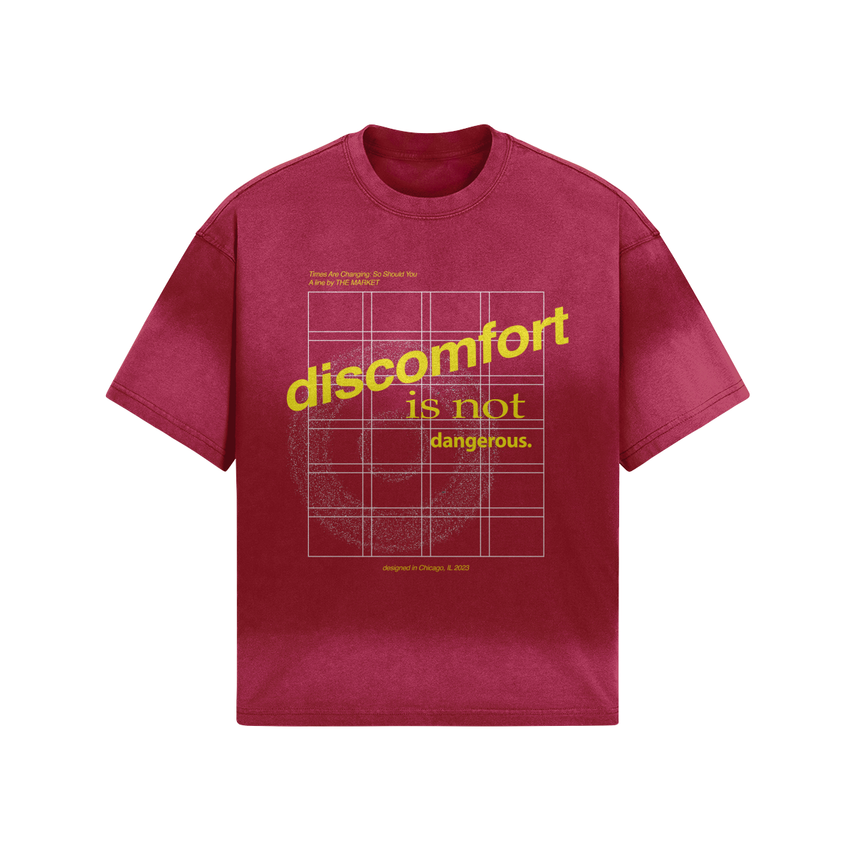"discomfort is not dangerous" - Throwback Tee