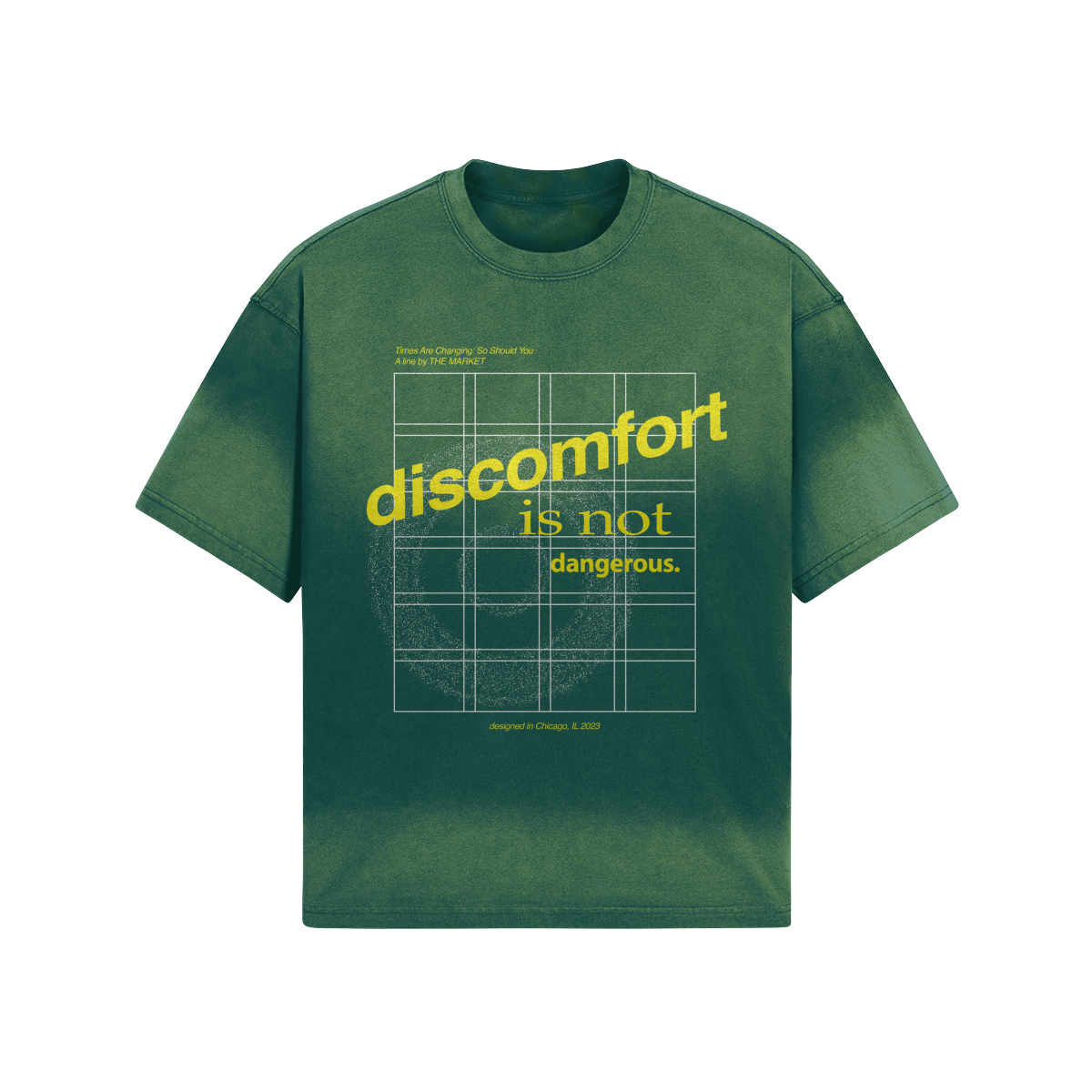 "discomfort is not dangerous" - Throwback Tee