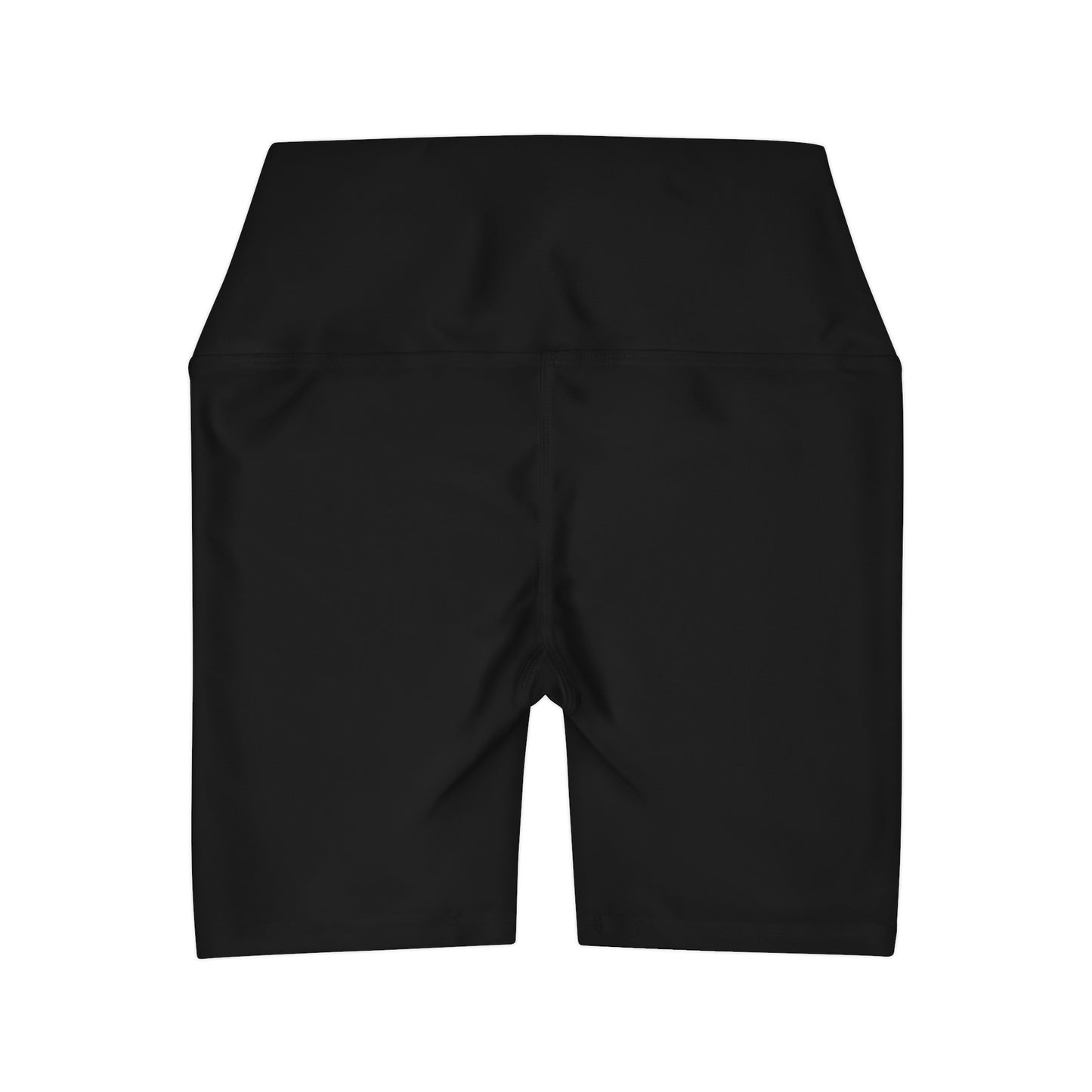 THE MARKET - SMALL LOGO HIGH WASTED YOGA SHORTS