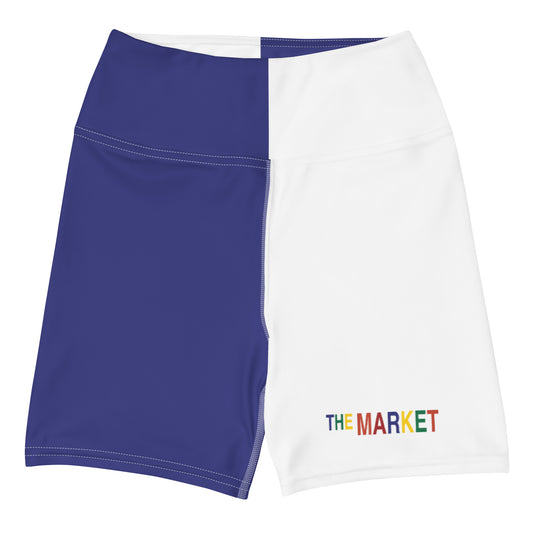 THE MARKET - Women's Throwback High Wasted Yoga Shorts